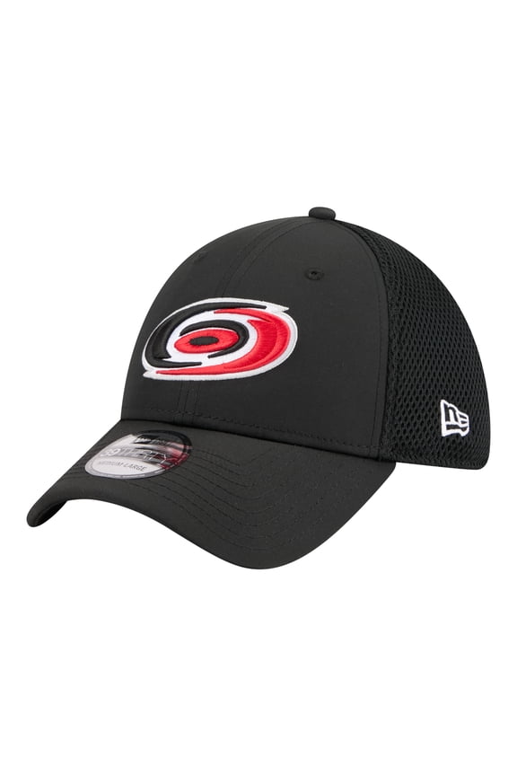 Men's New Era Black Carolina Hurricanes Logo 39THIRTY Flex Hat
