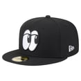 thumbnail image 1 of Men's-New Era  Black Chattanooga Lookouts Authentic Collection 59FIFTY Fitted Hat, 1 of 6