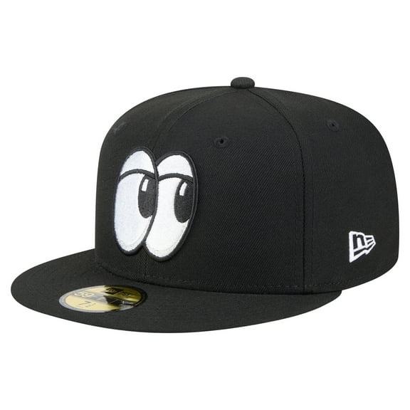 Men's-New Era  Black Chattanooga Lookouts Authentic Collection 59FIFTY Fitted Hat