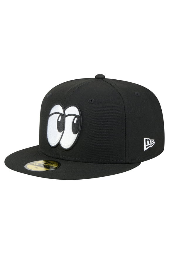 Men's-New Era Black Chattanooga Lookouts Authentic Collection 59FIFTY Fitted Hat