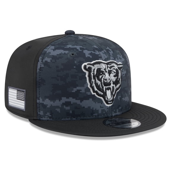 Men's New Era Black Chicago Bears 2026 Salute To Service 9FIFTY Snapback Hat