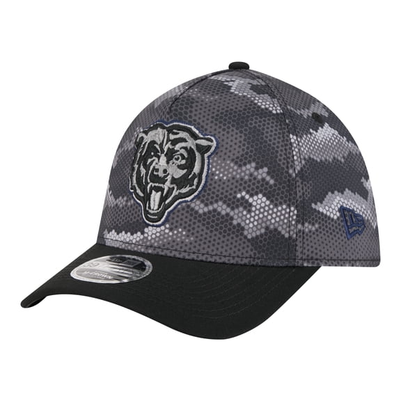 Men's New Era Black Chicago Bears Camo A-Frame 39THIRTY Flex Hat