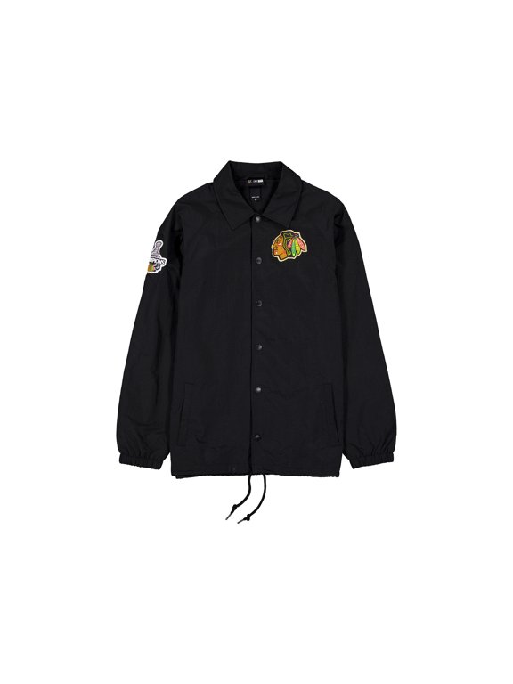 Men's New Era Black Chicago Blackhawks Champs Full-Snap Jacket