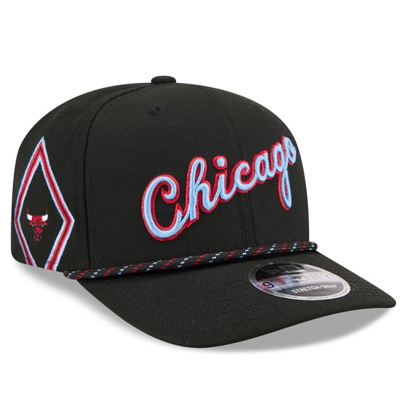 Men's New Era Black Chicago Bulls 2025/26 City Edition 9SEVENTY Adjustable Hat