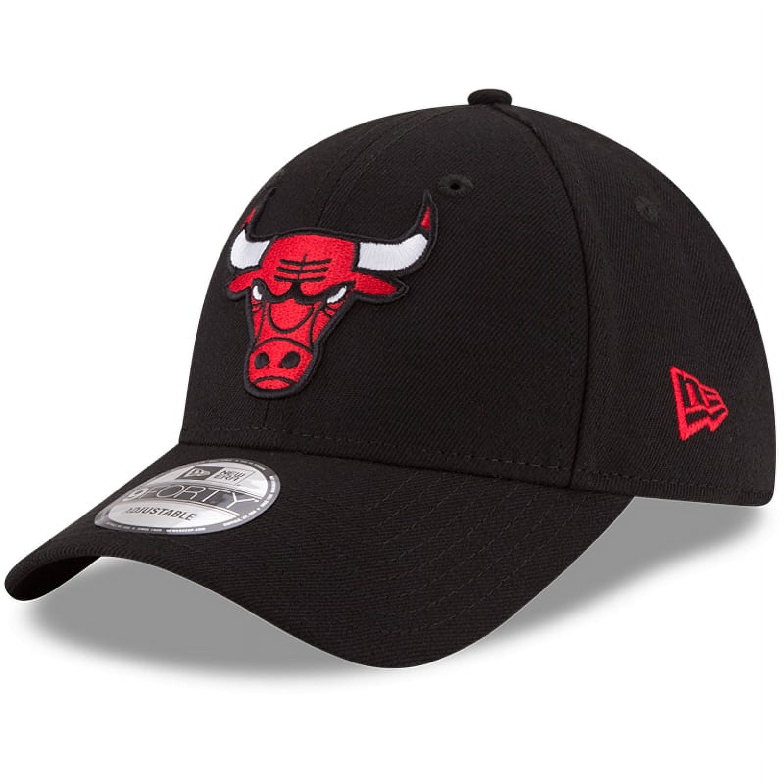 Men's New Era Black Chicago Bulls Official Team Color 9FORTY Adjustable Hat