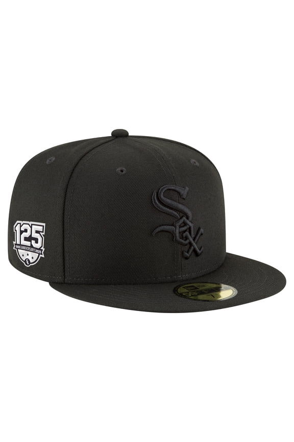 Men's-New Era Black Chicago White Sox 125th Anniversary 59FIFTY Fitted Hat