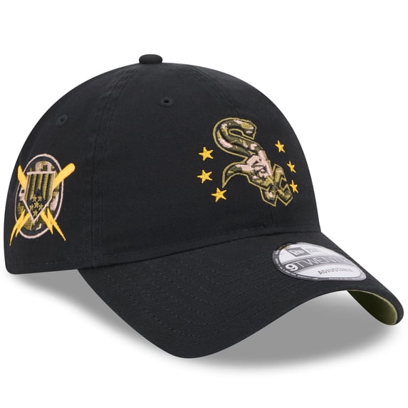 Men's New Era Black Chicago White Sox 2024 Armed Forces Day 9TWENTY Adjustable Hat