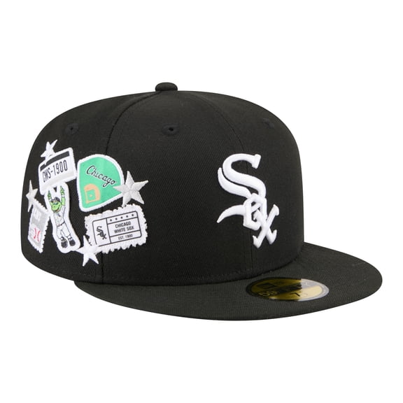 Men's New Era Black Chicago White Sox City Patch 59FIFTY Fitted Hat