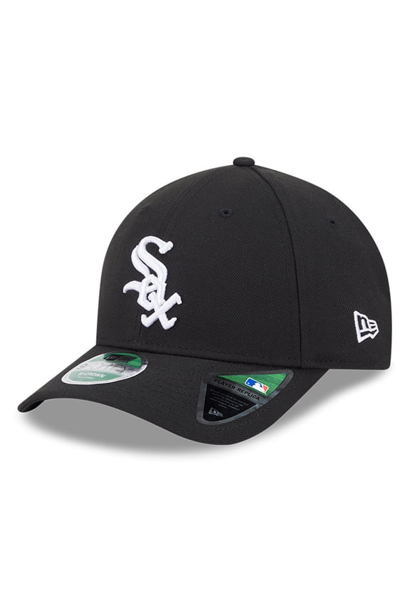 Men's New Era Black Chicago White Sox Player Replica 9FORTY Adjustable Hat