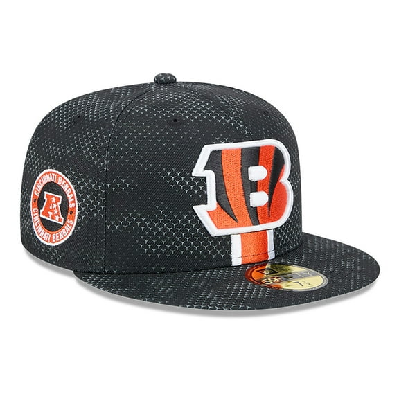 Men's New Era Black Cincinnati Bengals 2024 Sideline 59FIFTY Fitted Hat