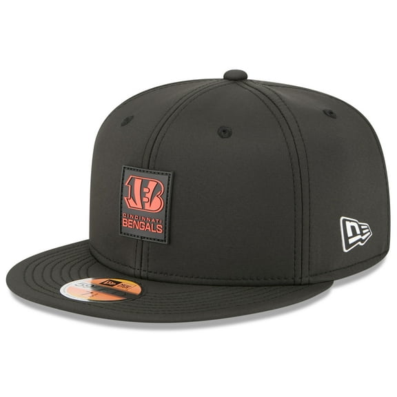 Men's New Era Black Cincinnati Bengals 2025 Sideline  59FIFTY Fitted Hat