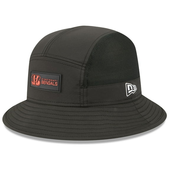 Men's New Era Black Cincinnati Bengals 2025 Sideline Bucket Hat