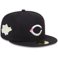 thumbnail image 1 of Men's New Era Black Cincinnati Reds Multi-Color Pack 59FIFTY Fitted Hat, 1 of 6