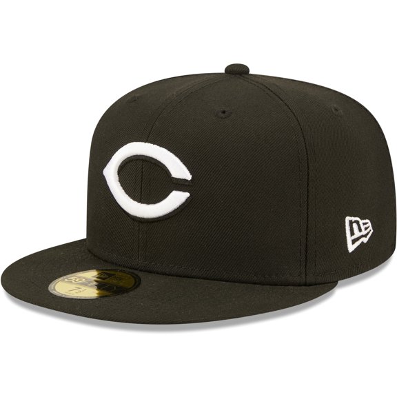 Men's New Era Black Cincinnati Reds Team Logo 59FIFTY Fitted Hat