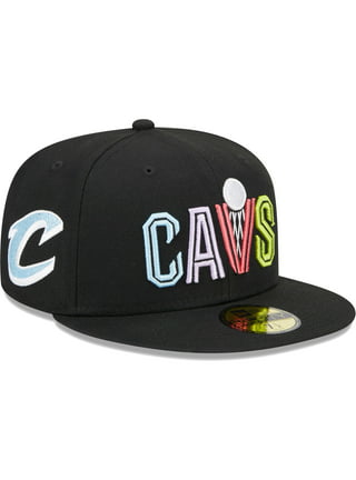 Men's Mitchell & Ness Black Cleveland Cavaliers Hardwood Classics MVP Team Script 2.0 Snapback Hat