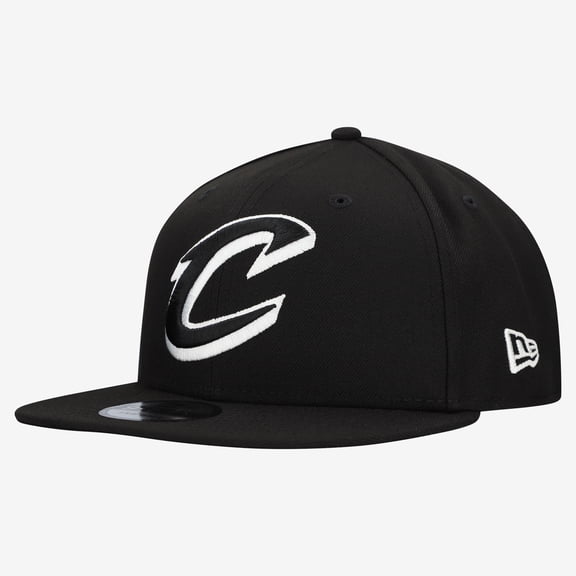 Men's New Era Black Cleveland Cavaliers Team 9FIFTY Snapback Hat