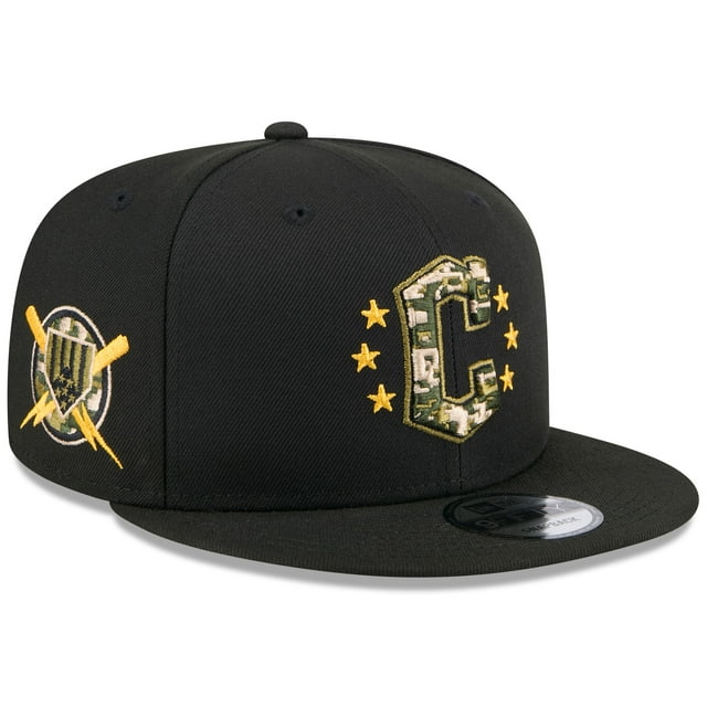 Men's New Era Black Cleveland Guardians 2024 Armed Forces Day 9FIFTY ...