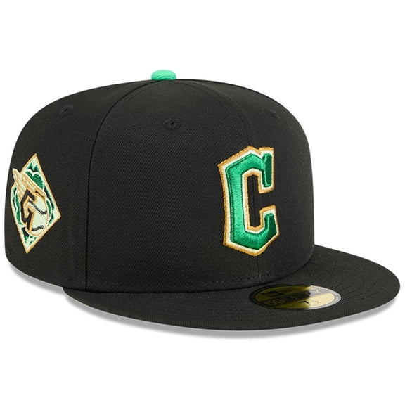 Men's New Era Black Cleveland Guardians 2026 St. Patrick's Day 59FIFTY Fitted Hat