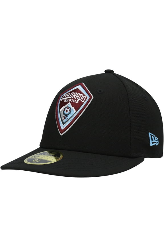 Men's New Era Black Colorado Rapids Primary Logo Low Profile 59FIFTY Fitted Hat