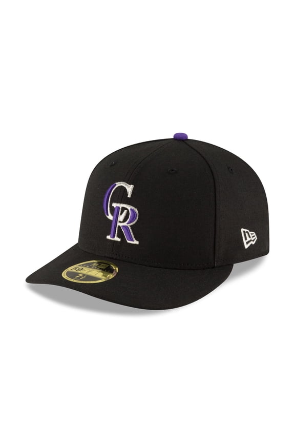 Men's New Era Black Colorado Rockies Game Authentic Collection On-Field Low Profile 59FIFTY Fitted Hat