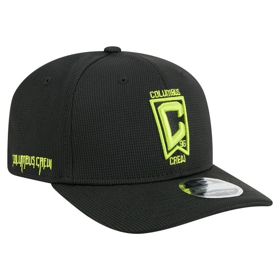 Men's New Era  Black Columbus Crew 2025 Jersey Hook 9SEVENTY Stretch-Snap Hat