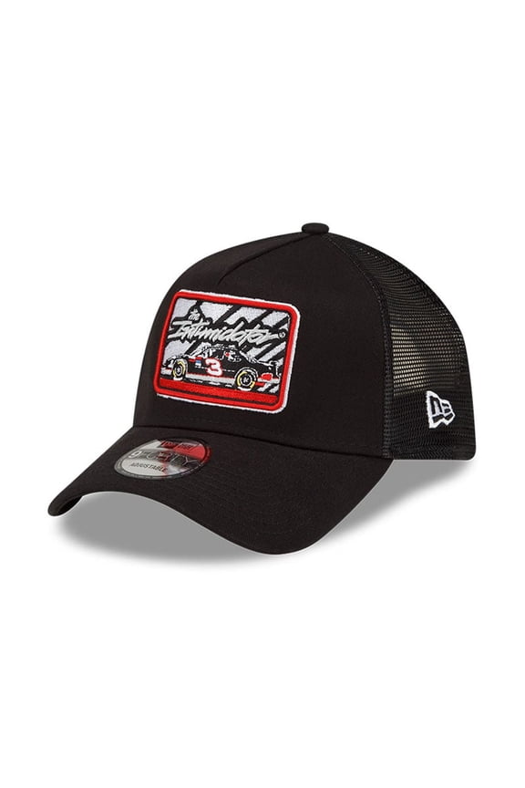 Men's New Era Black Dale Earnhardt Legends Intimidator 9FORTY A-Frame Trucker Snapback Adjustable Hat