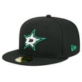 thumbnail image 1 of Men's New Era  Black Dallas Stars Core 59FIFTY Fitted Hat, 1 of 5