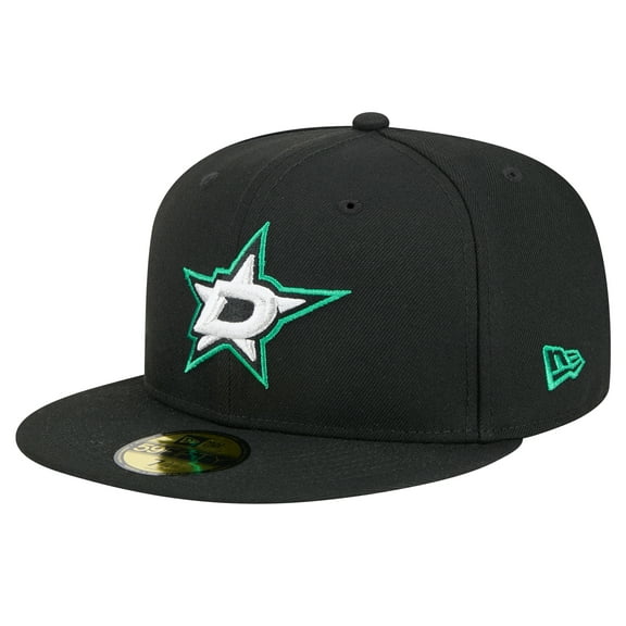 Men's New Era Black Dallas Stars Core 59FIFTY Fitted Hat
