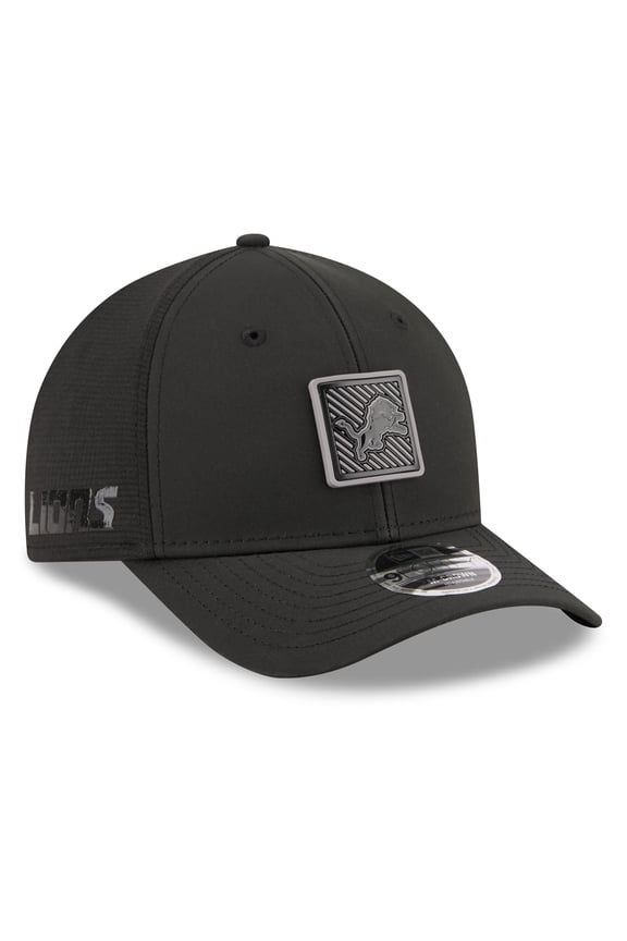 Men's New Era Black Detroit Lions 2026 NFL Training Camp 9FORTY Adjustable Hat