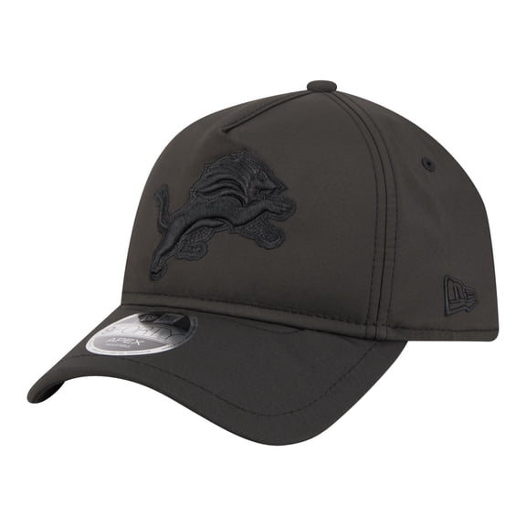 Men's New Era Black Detroit Lions Apex 9FORTY Adjustable Hat