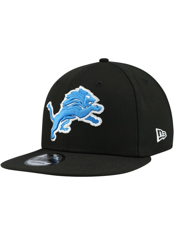 Men's New Era Black Detroit Lions Basic 9FIFTY Snapback Hat