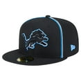 thumbnail image 1 of Men's New Era Black Detroit Lions Soutache 59FIFTY Fitted Hat, 1 of 5