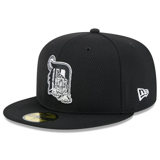 Men's New Era Black Detroit Tigers 2025 MLB Clubhouse 59FIFTY Fitted