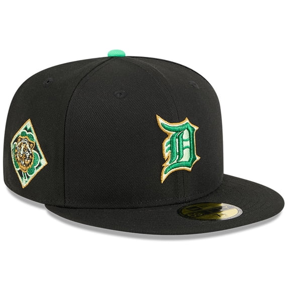 Men's New Era Black Detroit Tigers 2026 St. Patrick's Day 59FIFTY Fitted Hat