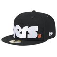 thumbnail image 1 of Men's New Era Black Detroit Tigers Checkered Undervisor 59FIFTY Fitted Hat, 1 of 6