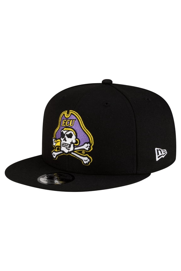 Men's New Era Black ECU Pirates Team 9FIFTY Snapback Hat