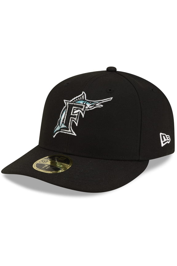 Men's New Era Black Florida Marlins On-Field Authentic Collection Low Profile 59FIFTY Fitted Hat