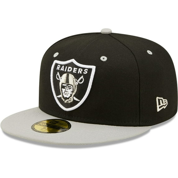 Men's New Era Black/Gray Las Vegas Raiders Flipside 2Tone 59FIFTY Fitted Hat