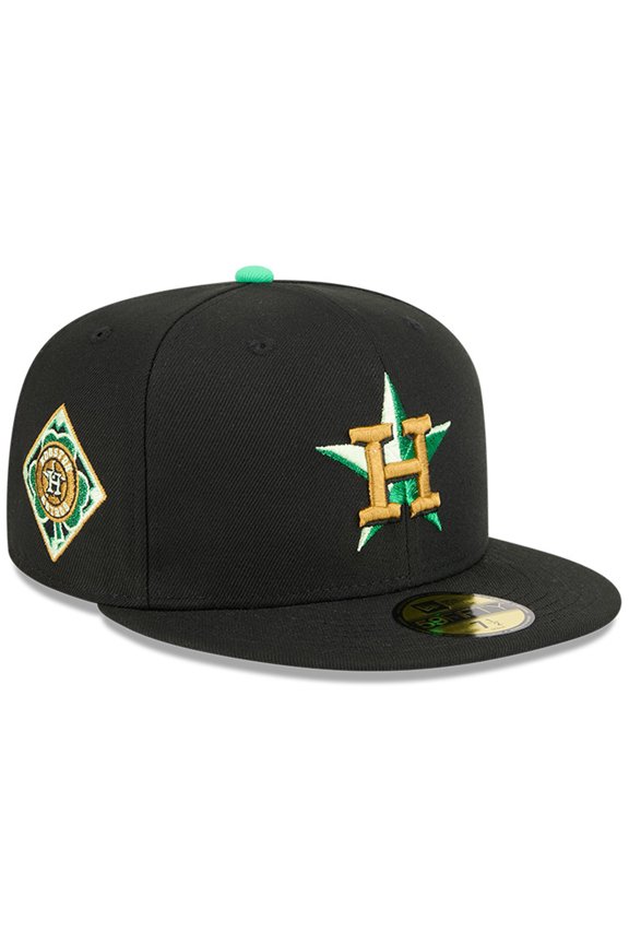 Men's New Era Black Houston Astros 2026 St. Patrick's Day 59FIFTY Fitted Hat