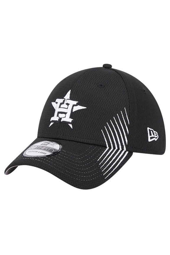 Men's New Era Black Houston Astros Active Dash Mark 39THIRTY Flex Hat