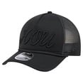 thumbnail image 1 of Men's New Era Black Houston Astros City Initial 9FORTY A-Frame M-Crown Adjustable Trucker Hat, 1 of 5