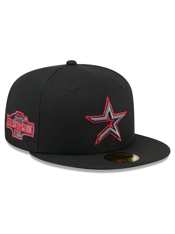 Men's New Era Black Houston Astros Color Pop 59FIFTY Fitted Hat