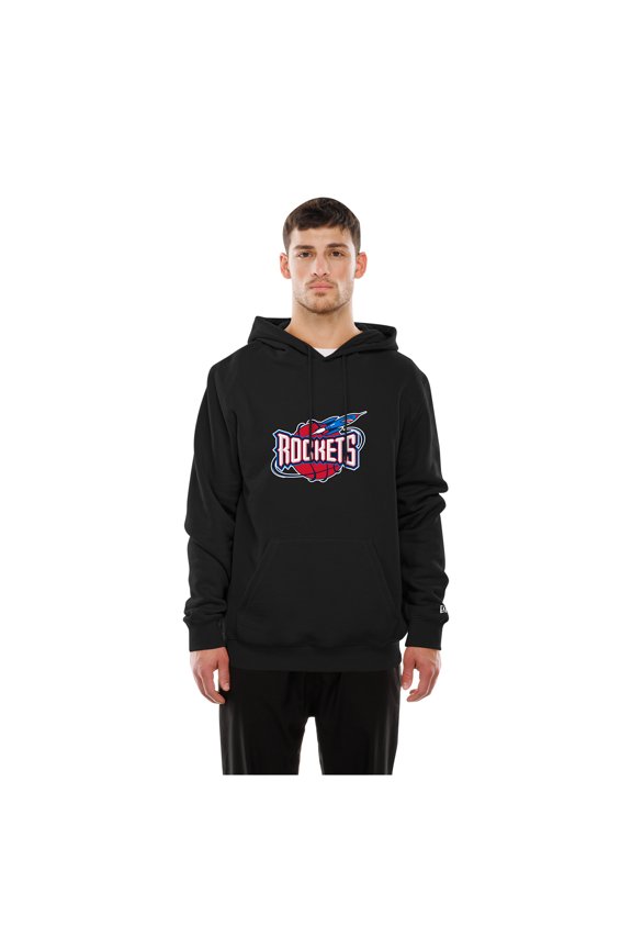 Men's New Era Black Houston Rockets Front Back Logo Hoodie