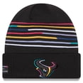 thumbnail image 1 of Men's New Era Black Houston Texans 2025 NFL Crucial Catch Cuffed Knit Hat, 1 of 2
