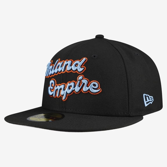 Men's New Era Black Inland Empire 66ers Authentic Collection 59FIFTY Fitted Hat