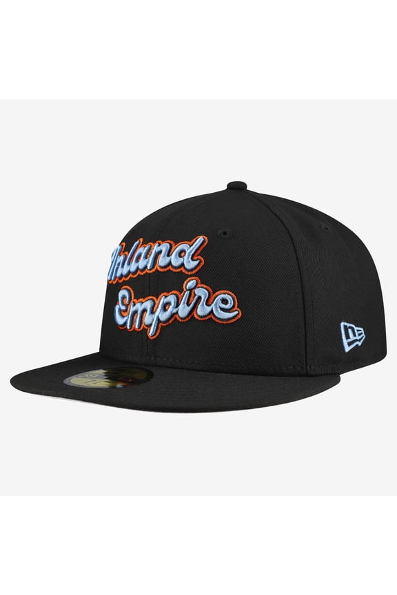 Men's New Era Black Inland Empire 66ers Authentic Collection 59FIFTY Fitted Hat