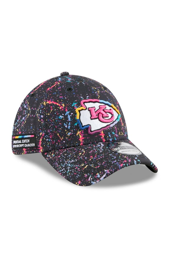 Men's New Era  Black Kansas City Chiefs 2025 NFL Crucial Catch 39THIRTY Flex Hat