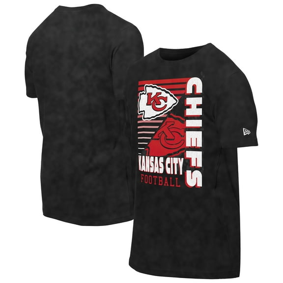 Men's New Era Black Kansas City Chiefs Enzyme Washed Oversized T-Shirt