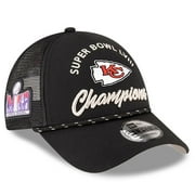 Men's New Era Black Kansas City Chiefs Super Bowl LVIII Champions Parade 9FORTY Adjustable Hat