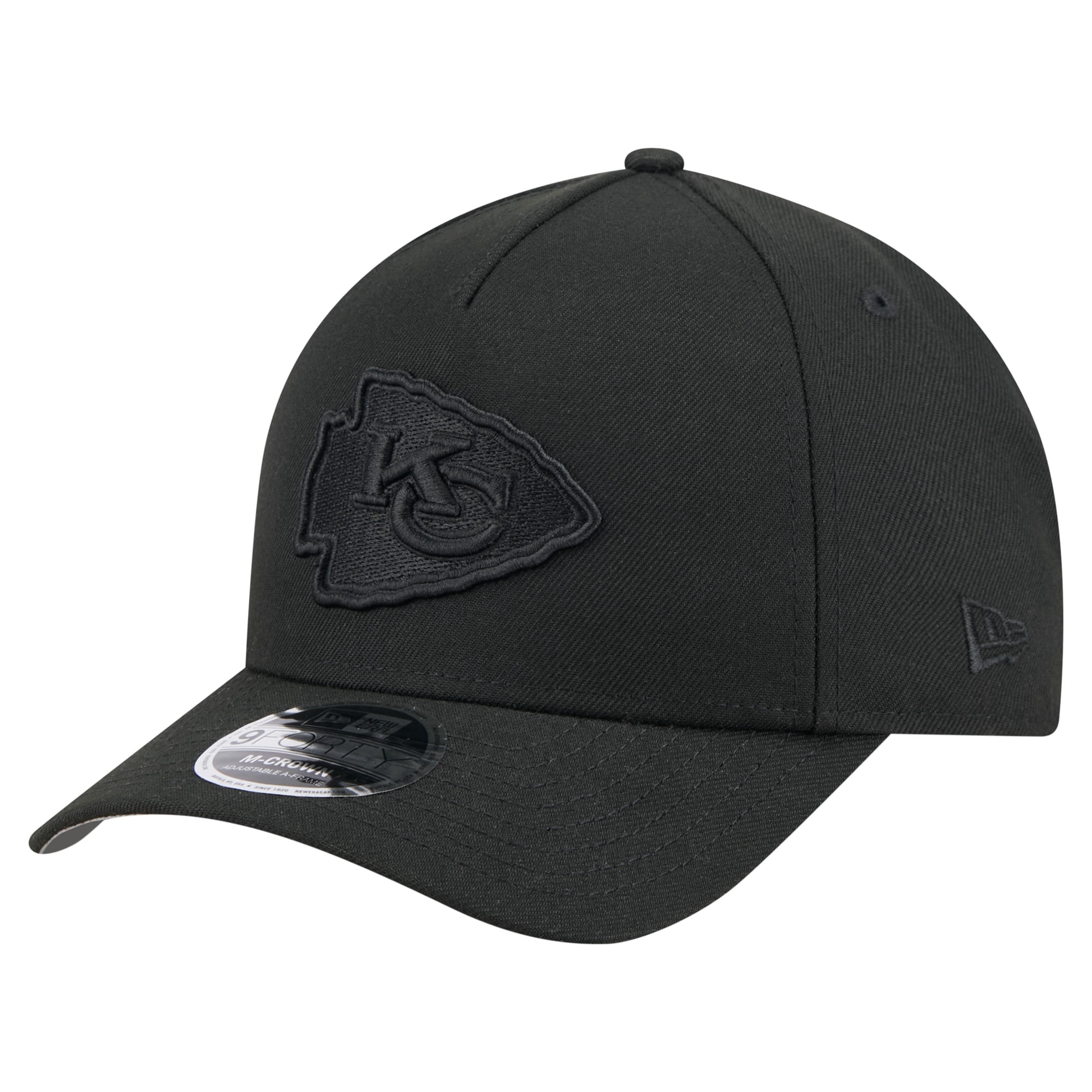 Casquette NFL Kansas City Chiefs New Era 9Forty – Ajustable, Noir, Neuve Avec étiquettes